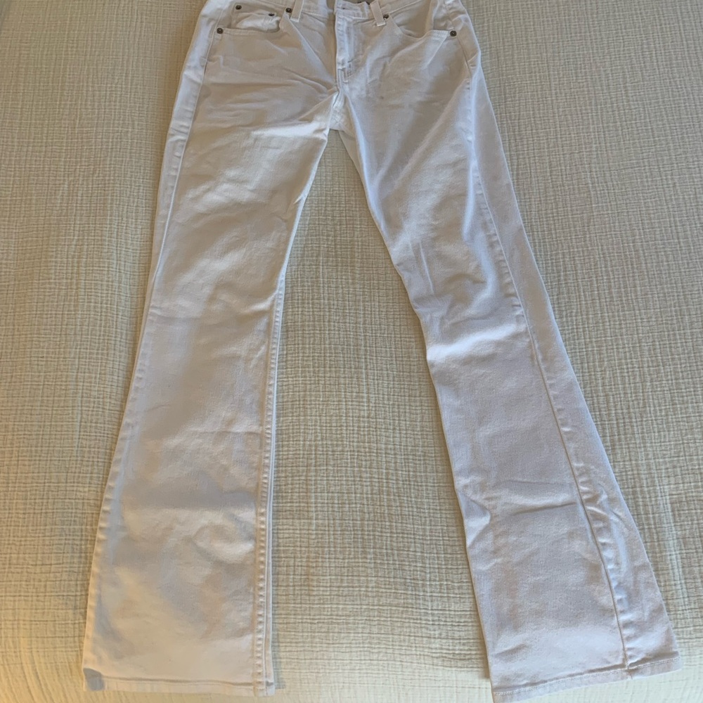 Levi's Women's Cream Flare Jeans